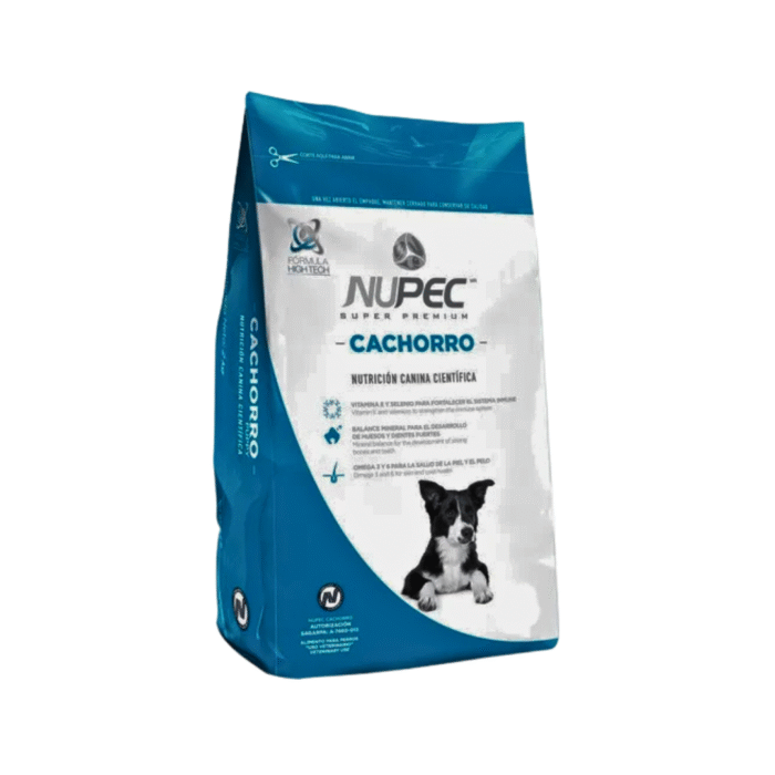 Nupec Cachorro para perros – Nutrición inteligente para un desarrollo saludable Nupec Cachorro alimento para perros, nutrición inteligente para un crecimiento saludable de cachorros