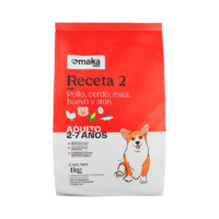 Croquetas Maka Receta 2 para perro adulto razas medianas y grandes en sacos de 2 kg, 4 kg, 8 kg y 15 kg