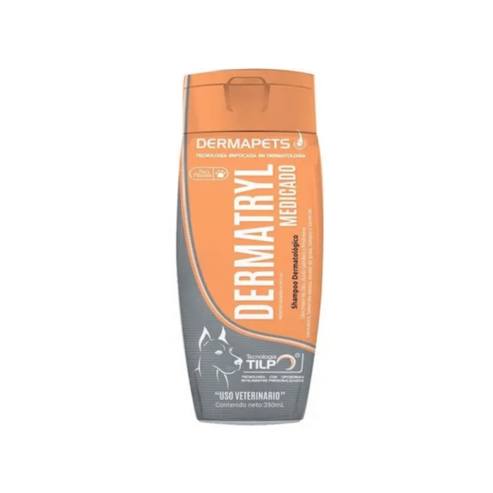 Dermatryl Medicated shampoo y jabón para perros y gatos con piridoxina, ácido salicílico y zinc