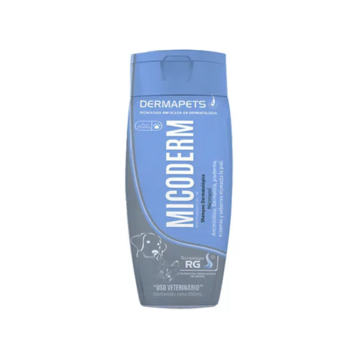 Micoderm shampoo y jabón para mascotas con miconazol |Tratamiento antifúngico dermatológico para perros y gatos