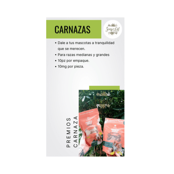 Premios de Carnaza con CBD para Perros Medianos y Grandes | 10 Piezas