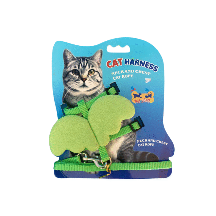 Arnés para Gato con Decoración de Alas | Ajustable y Cómodo