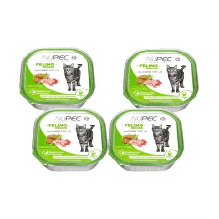 3 Nupec Alimento Húmedo Felino Indoor | Nutrición Deliciosa para Gatos de Interior