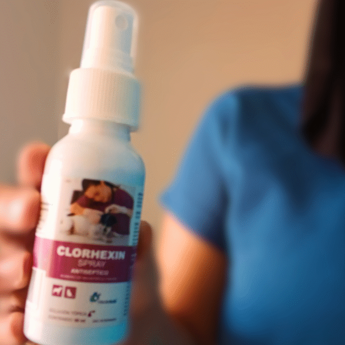 Clorhexin Spray Antiséptico | Antibacterial de Amplio Espectro para Perros y Gatos