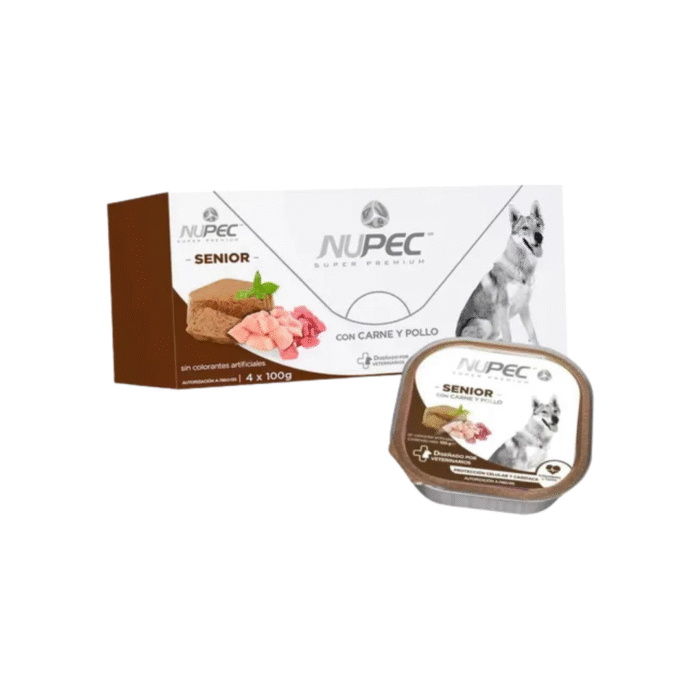 Nupec Alimento Húmedo Senior | Con Antioxidantes y Taurina para Perros Mayores