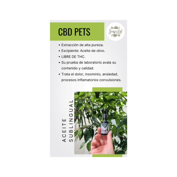 Aceite Sublingual con CBD para Mascotas