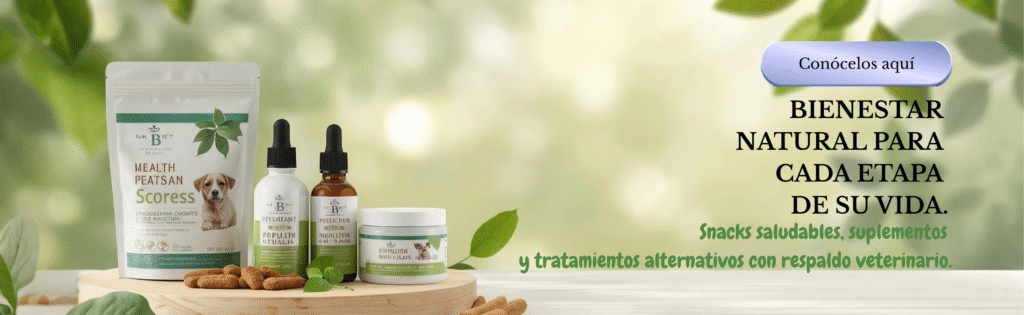 Productos naturales para mascotas Mascotas BaDog en León, suplementos y snacks saludables para perros y gatos, bienestar y cuidado veterinario natural.